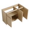 Modern Freestanding Bathroom Vanity With 3 Soft Close Cabinet Doors - Oak - Image 11