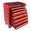 7 Drawers Multifunctional Tool Cart With Wheels - Red - Image 4