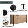 Modern Style Freestanding Bathroom Vanity With Double Resin Sink & Soft Close Cabinet Doors - Light Coffee - Image 8