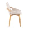 Cosmo - Mid-Century Chair - Natural / Cream - Image 2