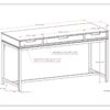Banting - Mid Century Desk - Walnut Brown - Image 9