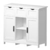 Storage Cabinets, Wooden Floor Cabinet, With Drawers And Shelves Storage Cabinets, Accent Cabinet For Living Room, Bedroom, Bathroom Furniture Home Decor - White - Image 6
