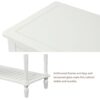 Hearth & Haven Stella - Buffet Storage Cabinet With Bottom Shelf - White - Image 7