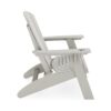 Adirondack Chair Sturdy HDPE Poly Lumber For Poolside, Patio, And Garden Relaxation - Dark Gray - Image 3
