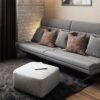 Nate - Square Pouf - Patterned Gray Melange - Image 6