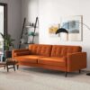 Casey - Mid Century Modern Sofa - Burnt Orange - Image 6