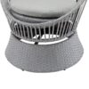 Modern Swivel Wicker Lounge Chair Set With Rattan And Iron Frame, Stylish Round Design For Indoor Or Outdoor Relaxation - Silver Gray - Image 11