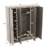 4 Door Wardrobe With 1 Drawer - Gray - Image 10