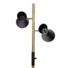 Axis - Floor Lamp With 4 Way Switch Double Spots With Base - Black / Gold - Image 3