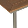 Outdoor Dining Table With Eucalyptus Wood Topped - Silver - Image 10
