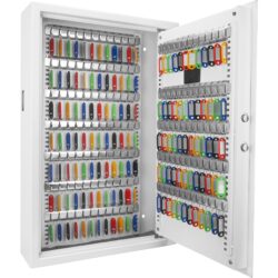 144 Keys, Key Cabinet Digital Keypad Wall Safe - White