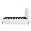 Stockholm - Queen Modern Wavy Headboard Platform Bed - Antique White - Image 2