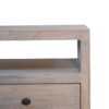 Acid - 2 Drawer Open Bedside Table - Gray Ash - Image 5