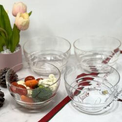Swirl Acrylic Serving Bowls Unbreakable Small Plastic Bowls For Soup Salad Cereal Bpa Free - Clear