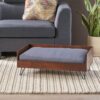Dog Bed With Sleek Hairpin Legs - Reclaimed Oak / Iron - Image 5