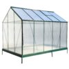6.3'*10.2'*7' Polycarbonate Greenhouse, Heavy Duty Outdoor Aluminum Walk-In Green House Kit With Rain Gutter, Vent And Door For Backyard Garden - Green - Image 19