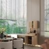 Rustic Cottage Style Double Door Bamboo Storage Cabinet With High Capacity For Main Living Spaces - Natural - Image 4