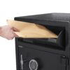 Digital Keypad 2 Lock Depository Safe 1 6 2 Cubic Ft - Black - Image 4