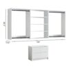 Devi - Wall Mounted Wood Closet System Modular Versatility And Warm - White - Image 11
