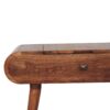 Mini Dressing Table With Foldable Mirror - Caramel - Image 10