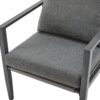 Modern Aluminum Lounge Chair Set With Rope Accents And Cushions For Indoor / Outdoor Spaces - Gray - Image 7
