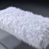 Bagley II - Faux Fur Bench - White / Gold - Image 11