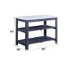 Enapay - Marble Top Top Kitchen Island - Gray - Image 5