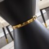 Marble Printed Round Dining Table - Black Columnar Base With Gold Annulus Not Including Chairs - Black - Image 8