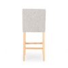 Vienna - Contemporary Tufted Wingback Counter Stools, (Set of 2) - Light Gray / Natural - Image 12