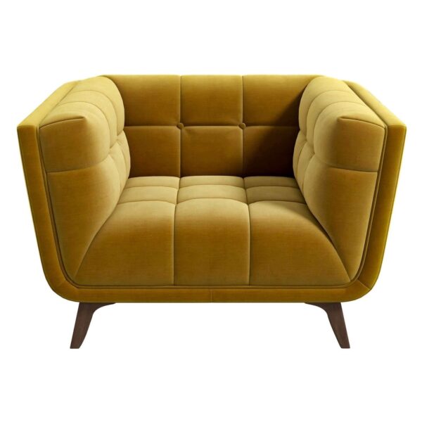 Addison - Mid-Century Modern Lounge Chair - Yellow