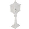 Cast Aluminum Mail Box, Postal Box, Mailbox - White - Image 2