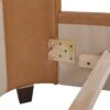 Brooklyn - King Tufted Panel Bed Headboard And Footboard Set - Caramel Tan Brown - Image 8