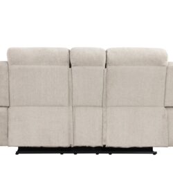 Galya - Motion Loveseat With Console - Light Gray