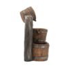 Decorative 3 Tier Bucket Fountain With Lights And Pump - Brown - Image 3