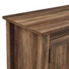 Modern Farmhouse 2 Door Grooved 70" TV Stand For 85" TVs - Rustic Oak - Image 3