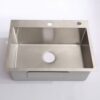 24" Stainless Steel Washing Sink With Faucet Hoses And Drain Head Only (Update) - Silver - Image 2