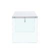 Elegant And Clear Tempered Glass Coffee Table With Storage - White - Image 15