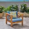 Brava - Modern Club Chair With Water Resistant Cushions - Blue - Image 4