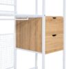 Open Style Wardrobe With Hanging Rails, Shelves And Drawers - White - Image 12