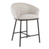 Ashland - Contemporary Counter Stool (Set of 2) - Black / Cream - Image 2