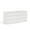 6 Drawer Double Dresser For Bedroom Living Room Hallway - White - Image 15