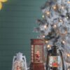 Christmas Plastic / Resin Lantern With Snowman & Tree LED / Water Spinning / 6 Hours Timer, 3*AA Batteries Required - White / Multi - Image 12