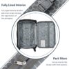 Softside Luggage Expandable 3 Piece Set Suitcase Upright Spinner Softshell Lightweight Luggage Travel Set - Black - Image 5