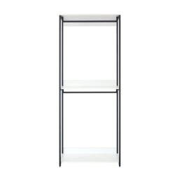 Fiona - Wood And Metal Walk In Closet With 1 Shelf Melamine - White