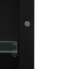 Rectangle Medicine Cabinet Mirror Bathroom Mirror With Storage Wall Mounted Medicine Mirror Cabinet With LED - Black - Image 18