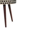 Small Patterned Nordic Style End Table - Caramel - Image 7