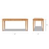 Dumont - Modern Farmhouse 1 Drawer Fluted Home Office Writing Desk - Natural Blonde - Image 6