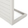 Aluminum Outdoor Side Table, C Shaped End Table, Outside Small Table For Patio - White - Image 12
