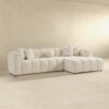 Beatrice - Modern Tufted Right Sectional Sofa - Ivory - Image 4