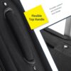 Softside Luggage Expandable 3 Piece Set Suitcase Upright Spinner Softshell Lightweight Luggage Travel Set - Black - Image 7